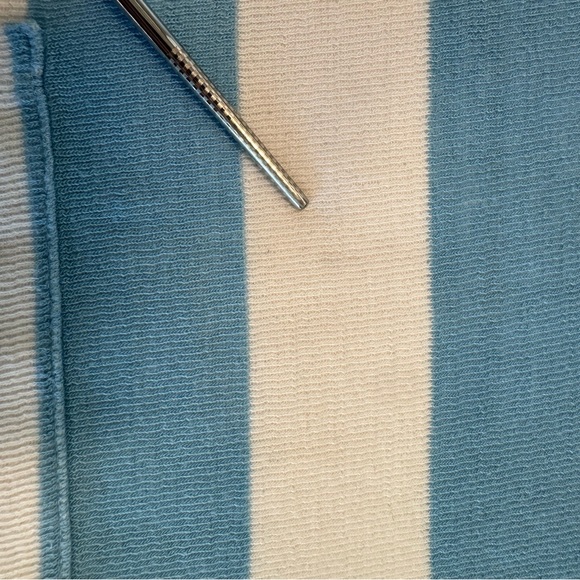 Primary Blue Striped Long Sleeve Romper with Pocket 18-24 Month - Picture 9 of 9